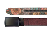 Unisex Cork Belt | Merlot/Hawaiian