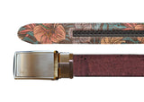 Unisex Cork Belt | Merlot/Hawaiian